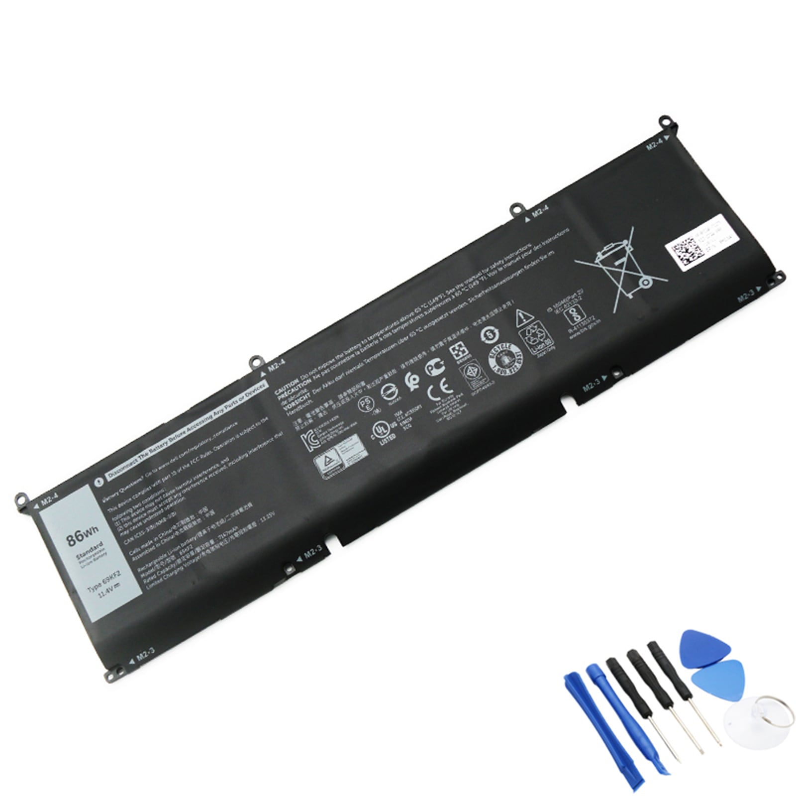 69KF2 電池・DELLノートパソコン互換 86Wh/7167mAh XPS15 9500 P91F M17 R3 2020 69KF2 交換用のバッテリー dc909-A777