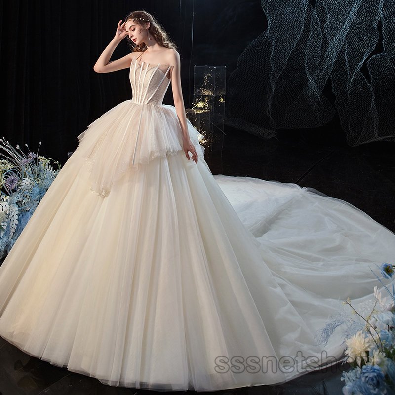 ウェディングドレス 大きいサイズ... : レディース服 結婚式 限定25％OFF