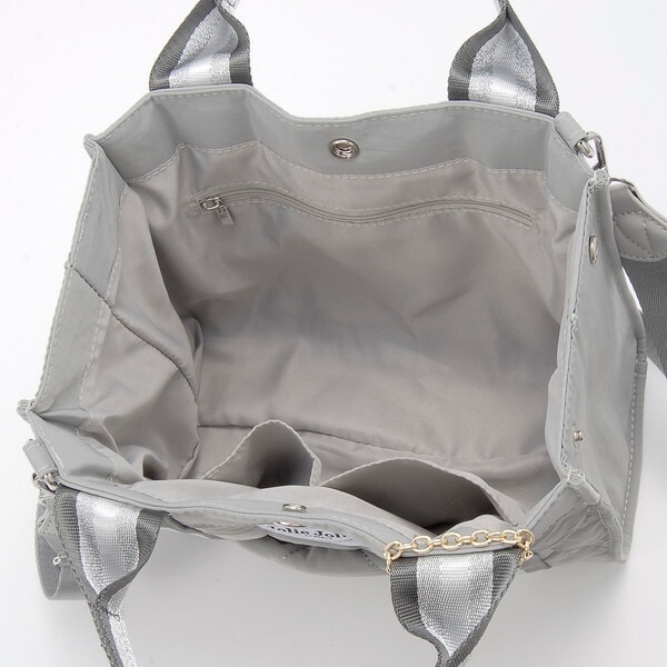 ジョリージョリ ナイロンキルト2WAYバッグ JJ-2025152-407 グレー