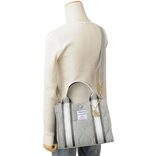 ジョリージョリ ナイロンキルト2WAYバッグ JJ-2025152-407 グレー