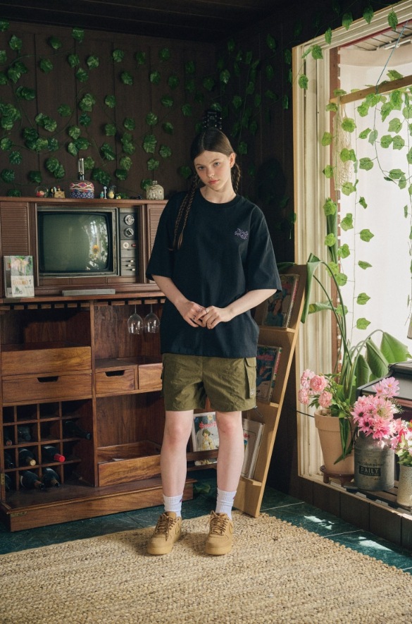 CPGN STUDIO】 SMELL CAT Embroidery Short Sleeve Tee Tシャツ