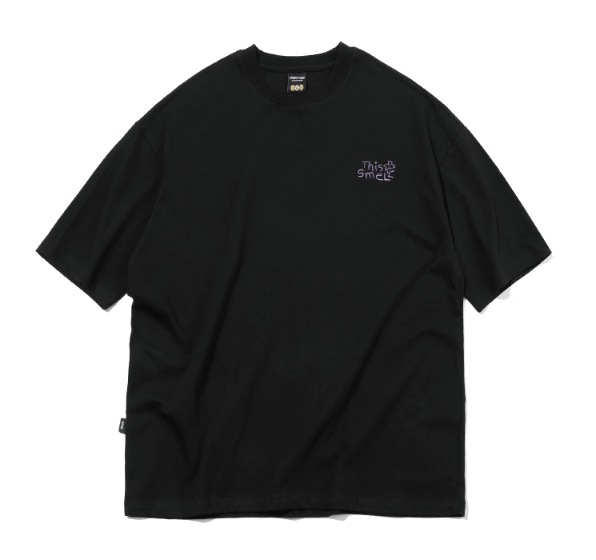 【CPGN STUDIO】 SMELL CAT Embroidery Short Sleeve Tee