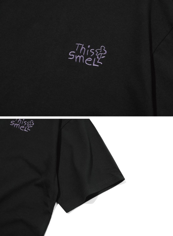 【CPGN STUDIO】 SMELL CAT Embroidery Short Sleeve Tee