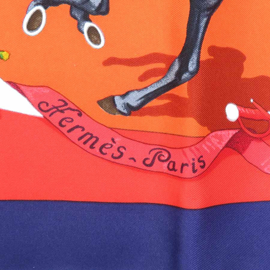 エルメス HERMES スカーフ カレ90 PLAZA DE TOROS 闘牛場 シルク