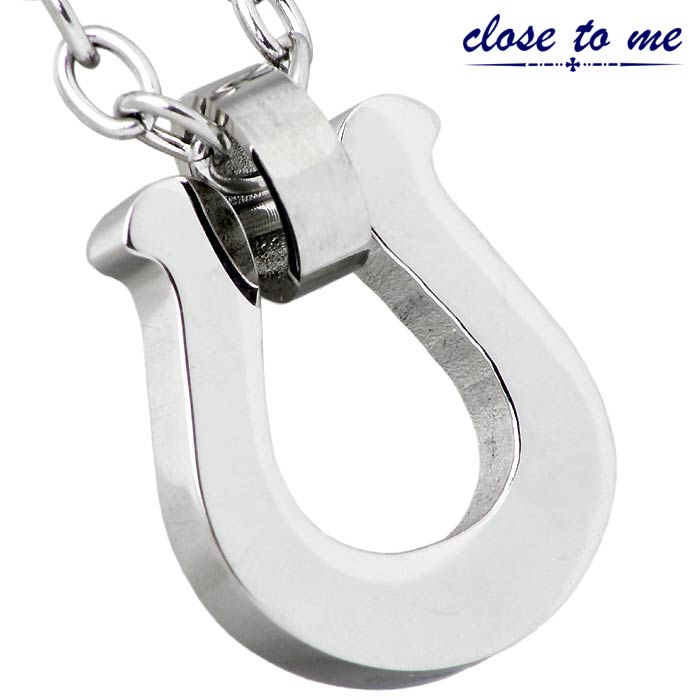 クロストゥーミー close to me ステンレス ネックレス ホースシュー 馬蹄 CZ アレルギー クロストゥーミー close to me ステンレス ネックレス ホースシュー 馬蹄 CZ アレルギー