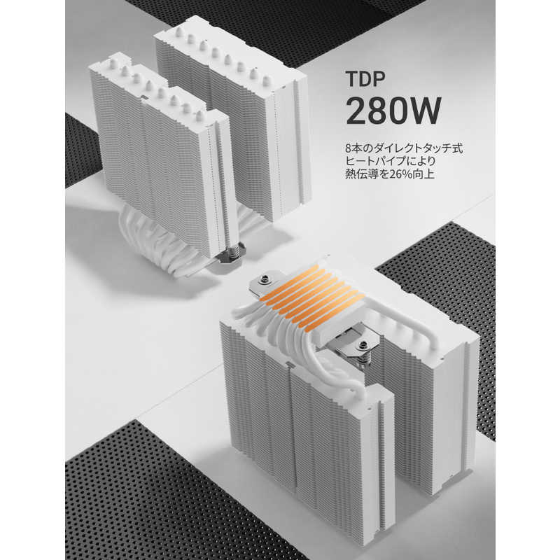 UPHERE 空冷CPUクーラー UE2 Elite TC8 UPHERE 空冷CPUクーラー UE2 Elite TC8