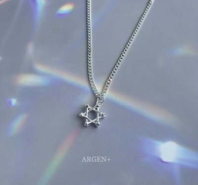 ARGEN+　限定 ASTROシルバーネックレス　チャウヌ Qoo10] ASTRO チャウヌ 着用 ARGEN : 腕時計・アクセサリー