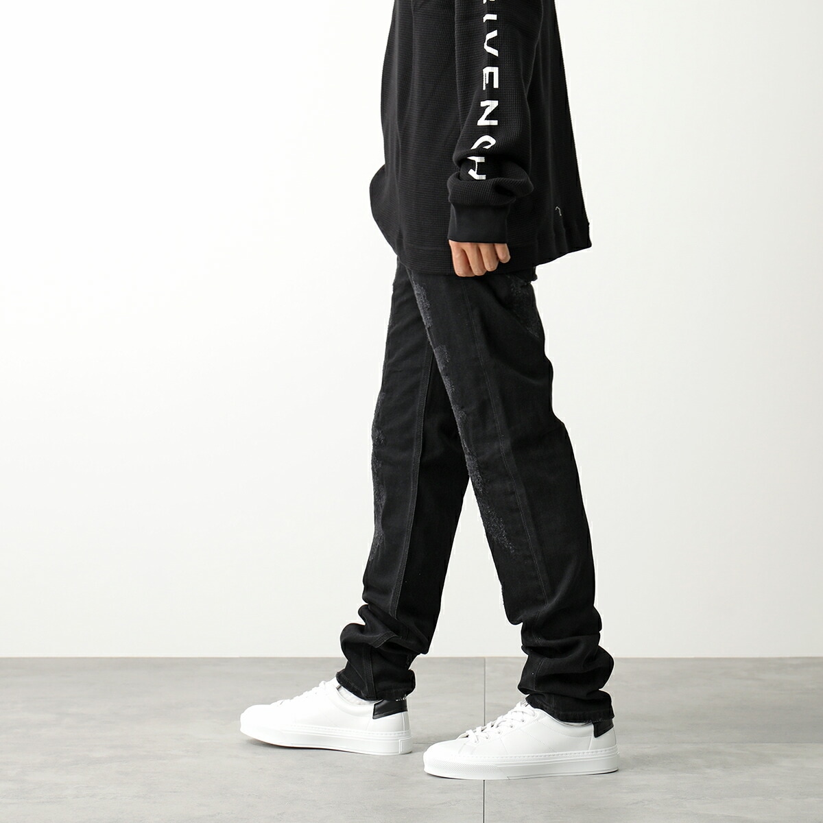 GIVENCHY ジバンシィ ジーンズ BM50ST50NY メンズ デニムパンツ ストレッチ ジーパン Gパン スリム 4G 001/BLACK GIVENCHY ジバンシィ ジーンズ BM50ST50NY メンズ デニムパンツ ストレッチ ジーパン Gパン スリム 4G 001/BLACK