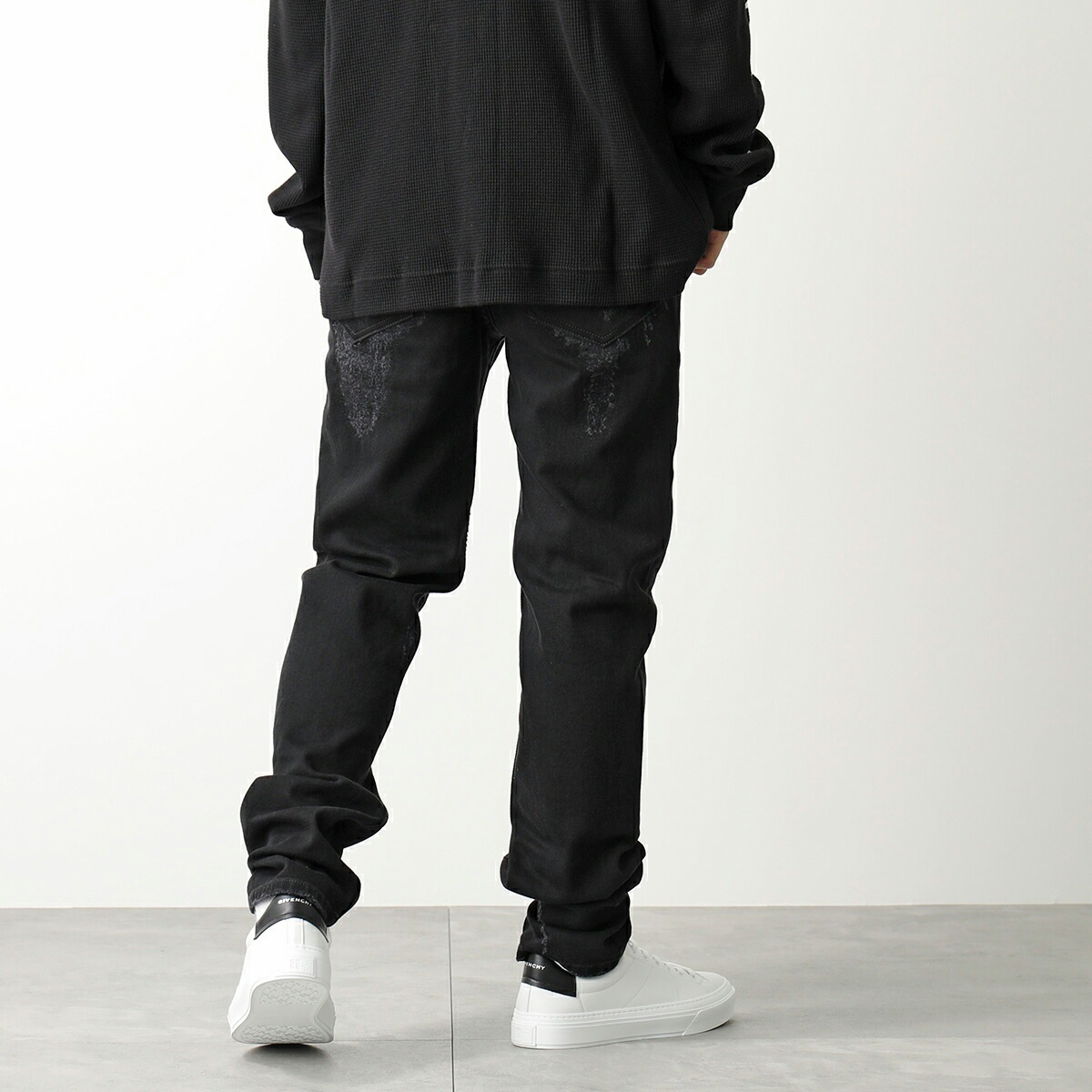 GIVENCHY ジバンシィ ジーンズ BM50ST50NY メンズ デニムパンツ ストレッチ ジーパン Gパン スリム 4G 001/BLACK GIVENCHY ジバンシィ ジーンズ BM50ST50NY メンズ デニムパンツ ストレッチ ジーパン Gパン スリム 4G 001/BLACK