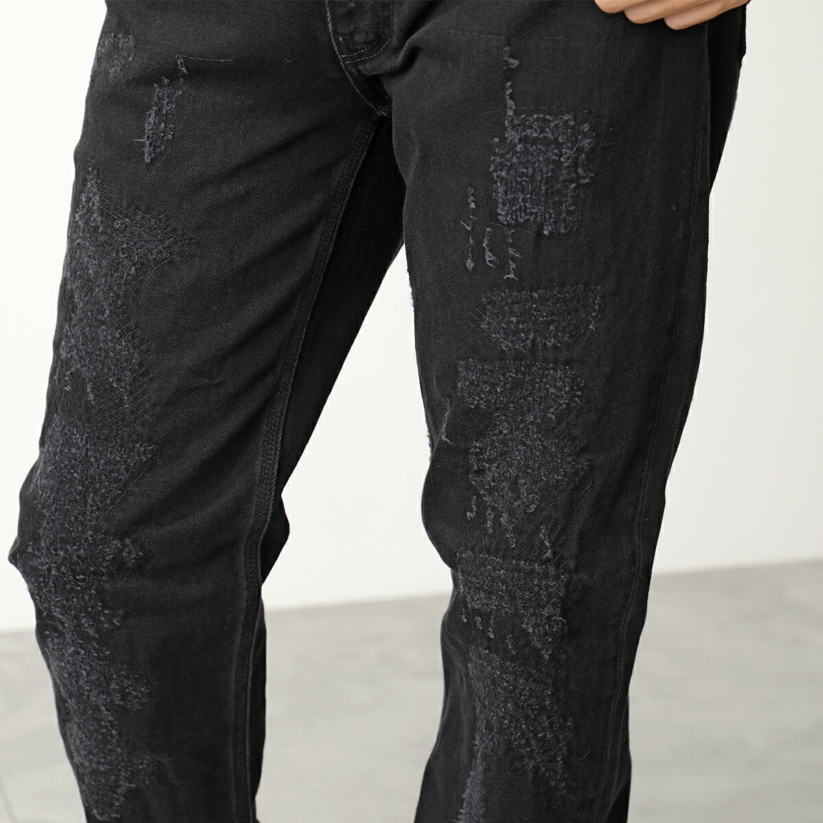 GIVENCHY ジバンシィ ジーンズ BM50ST50NY メンズ デニムパンツ ストレッチ ジーパン Gパン スリム 4G 001/BLACK GIVENCHY ジバンシィ ジーンズ BM50ST50NY メンズ デニムパンツ ストレッチ ジーパン Gパン スリム 4G 001/BLACK