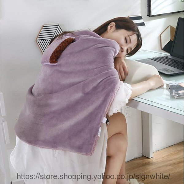 Qoo10] 電気毛布 電気ブランケット USBブラン