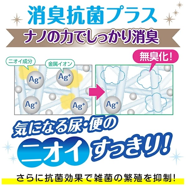 肌ケア アクティ 紙パンツ用 尿とりパッド 消臭抗菌プラス 大人用紙おむつ排尿2回分 34枚×6(204枚)