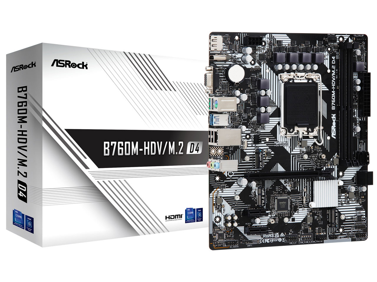 B760M-HDV/M.2 D4 Micro ATXマザーボード