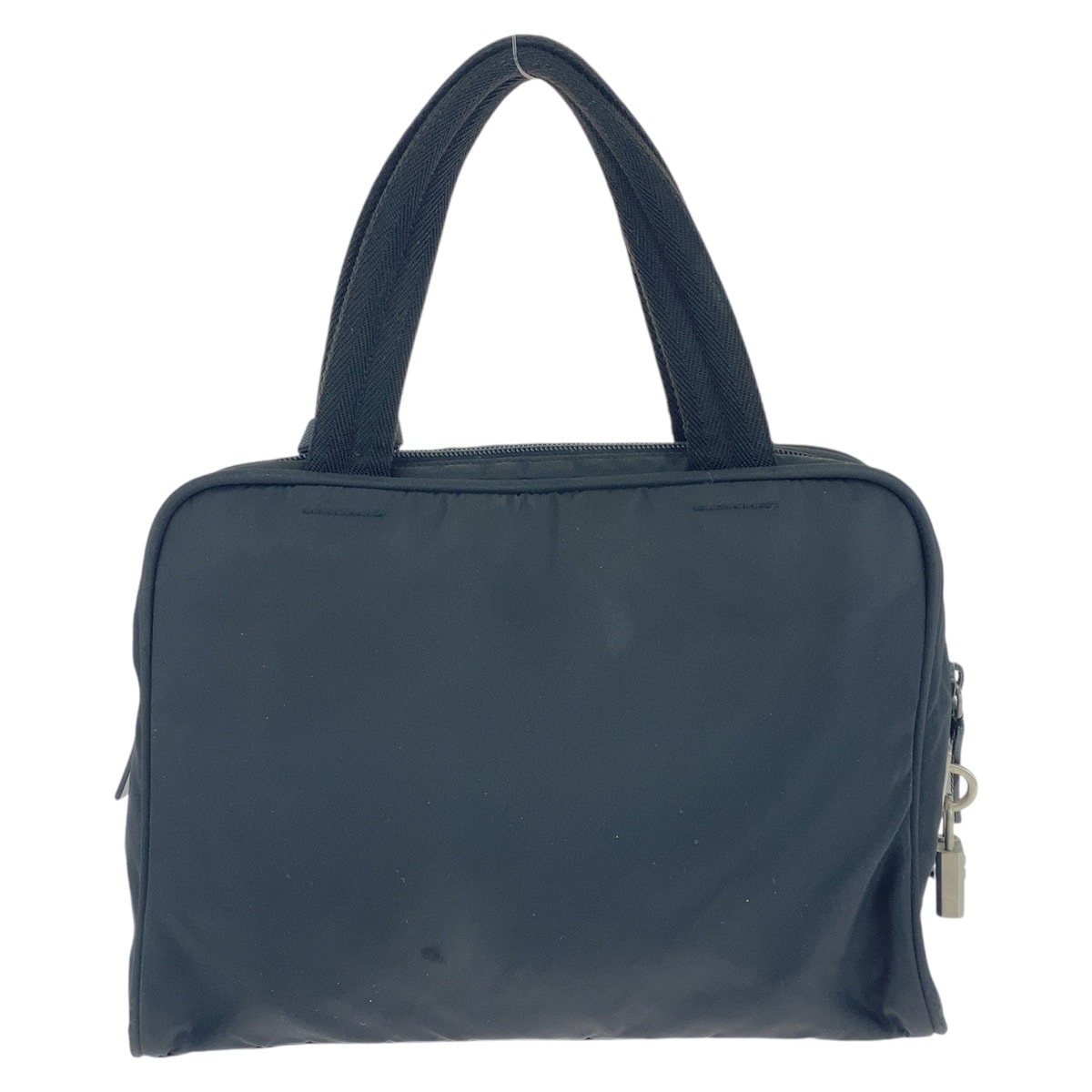 美品 テスート 三角ロゴプレート ブラック 黒 シルバー金具 ナイロン トートバッグ ハンドバッグ レディース 503703 美品 テスート 三角ロゴプレート ブラック 黒 シルバー金具 ナイロン トートバッグ ハンドバッグ レディース 503703