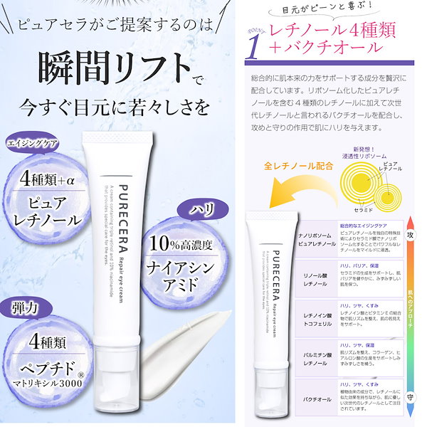 PURECERA Repair Eye Cream 2個セット PURECERA Repair Eye Cream 2個セット