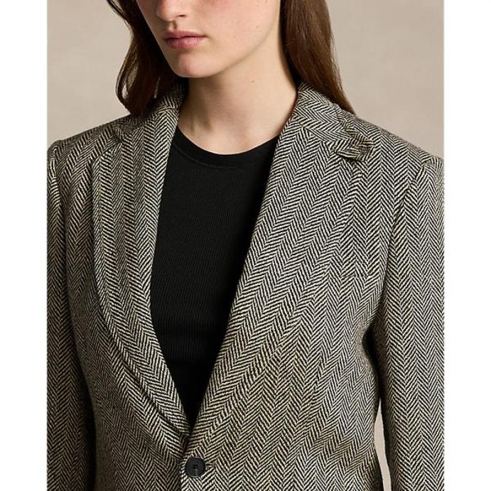 ポロ ラルフ ローレン レディース ヘリンボーン リネン ブレンド ブレザー WMPOOTWN5V20216001 ポロ ラルフ ローレン レディース ヘリンボーン リネン ブレンド ブレザー WMPOOTWN5V20216001