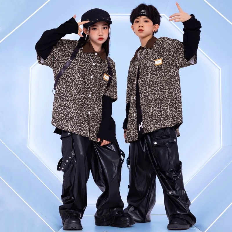 子供の街のダンスのファッション服の男の子のヒップホップのスーツのhiphopの女の子のジャズのダンスの子供のショーの公演の服装の秋 子供の街のダンスのファッション服の男の子のヒップホップのスーツのhiphopの女の子のジャズのダンスの子供のショーの公演の服装の秋