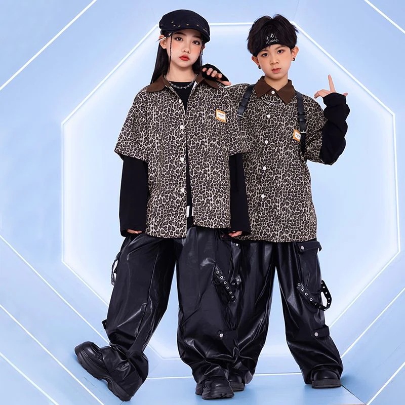 子供の街のダンスのファッション服の男の子のヒップホップのスーツのhiphopの女の子のジャズのダンスの子供のショーの公演の服装の秋 子供の街のダンスのファッション服の男の子のヒップホップのスーツのhiphopの女の子のジャズのダンスの子供のショーの公演の服装の秋