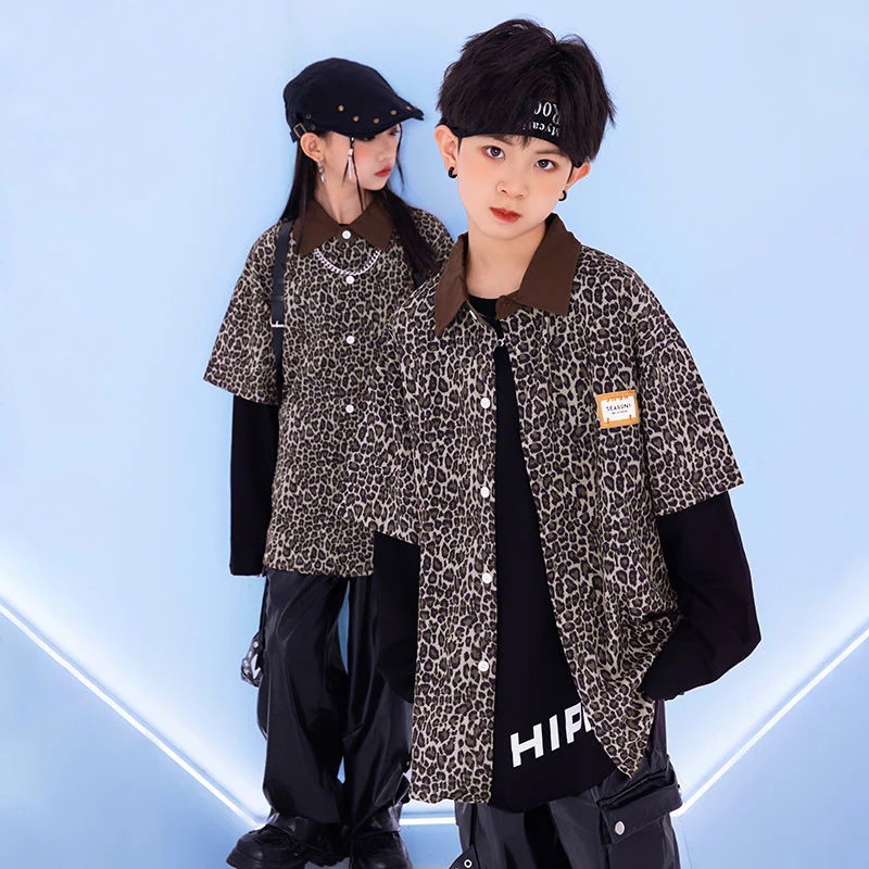 子供の街のダンスのファッション服の男の子のヒップホップのスーツのhiphopの女の子のジャズのダンスの子供のショーの公演の服装の秋 子供の街のダンスのファッション服の男の子のヒップホップのスーツのhiphopの女の子のジャズのダンスの子供のショーの公演の服装の秋