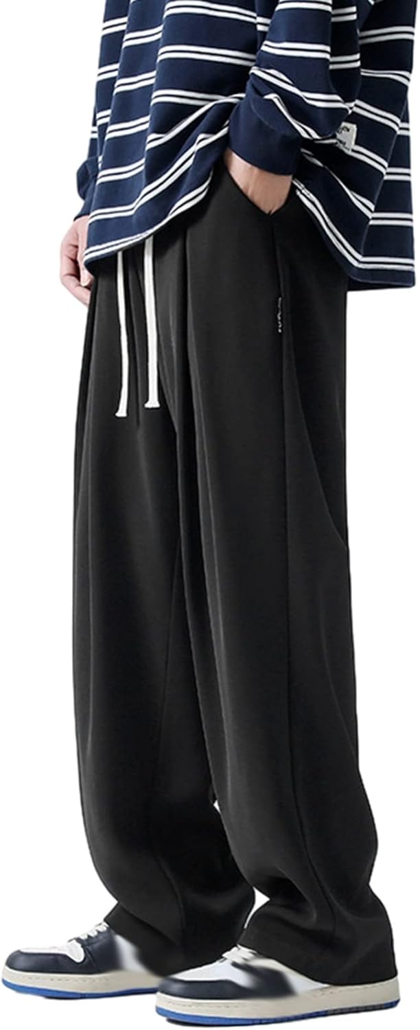 ロングパンツ メンズ カジュアル 大きいサイズ ワイドパンツ ストレート アメリカン おしゃれ 無地 通気性 薄手 スポーツ 汗染み防止 着心地が良い 丈夫 量 ストリート ズボン 春秋