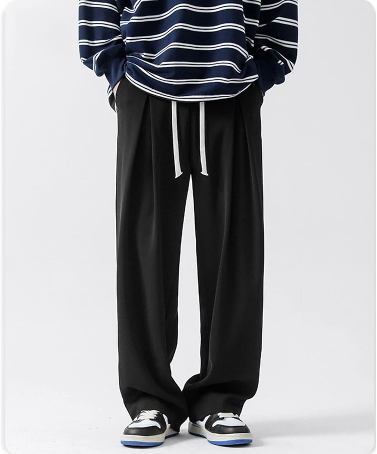 ロングパンツ メンズ カジュアル 大きいサイズ ワイドパンツ ストレート アメリカン おしゃれ 無地 通気性 薄手 スポーツ 汗染み防止 着心地が良い 丈夫 量 ストリート ズボン 春秋