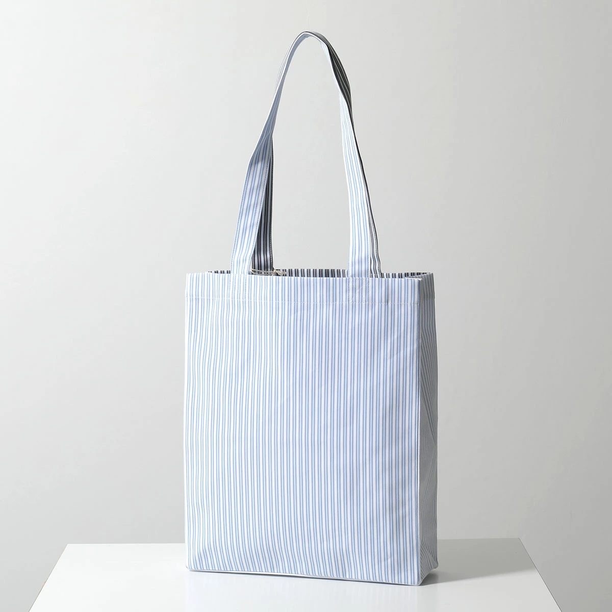 APC A.P.C. アーペーセー トートバッグ TOTE LOU ルー COHDO M61442 レディース ストライプ柄 コットン ロゴ 鞄 IAA/BLUE