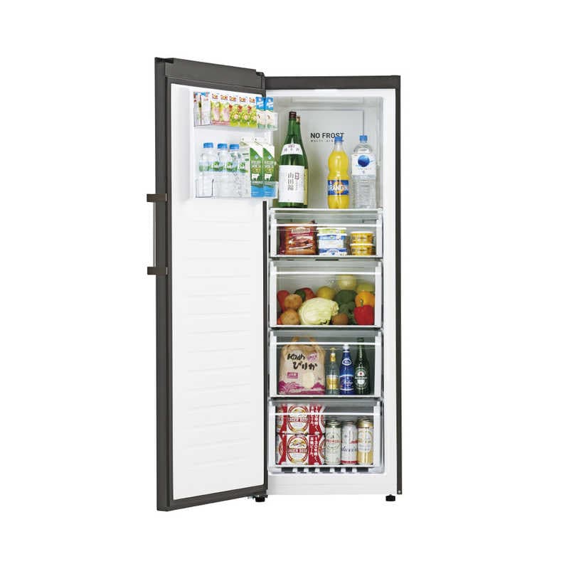 ハイアール 冷凍庫 1ドア 280L 左開き 省スペース ファン式 幅60cm ブラック JF-NUF280CL-K(標準設置無料) ハイアール 冷凍庫 1ドア 280L 左開き 省スペース ファン式 幅60cm ブラック JF-NUF280CL-K(標準設置無料)