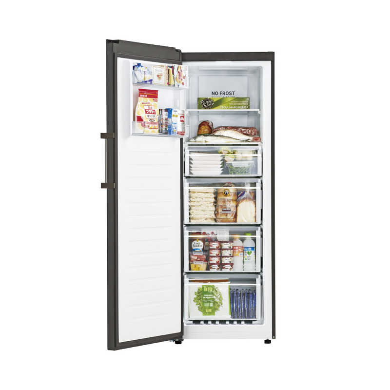 ハイアール 冷凍庫 1ドア 280L 左開き 省スペース ファン式 幅60cm ブラック JF-NUF280CL-K(標準設置無料) ハイアール 冷凍庫 1ドア 280L 左開き 省スペース ファン式 幅60cm ブラック JF-NUF280CL-K(標準設置無料)