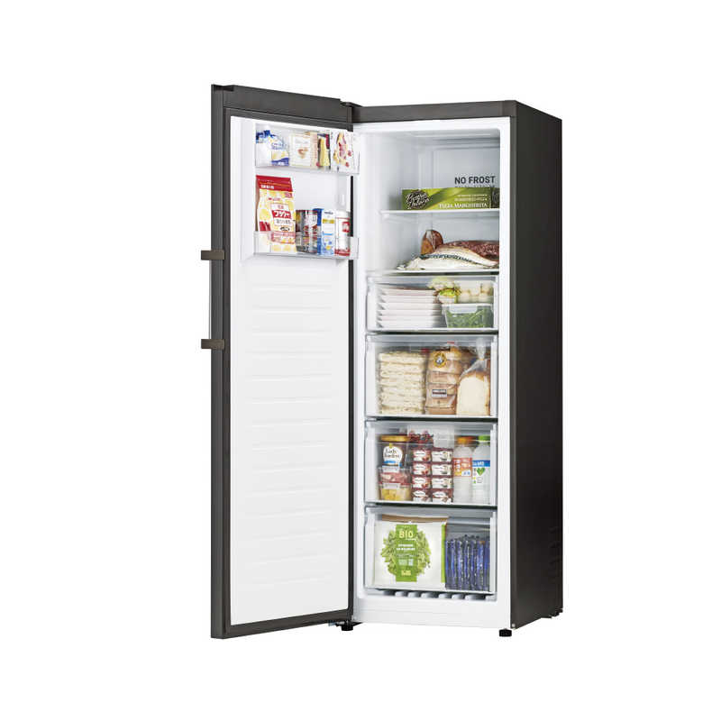 ハイアール 冷凍庫 1ドア 280L 左開き 省スペース ファン式 幅60cm ブラック JF-NUF280CL-K(標準設置無料) ハイアール 冷凍庫 1ドア 280L 左開き 省スペース ファン式 幅60cm ブラック JF-NUF280CL-K(標準設置無料)