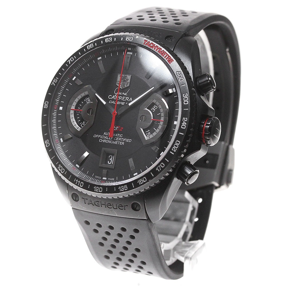 *ベルト訳あり タグホイヤー TAG HEUER CAV518B グランドカレラ RS2 キャリバー17 クロノグラフ 自動巻き メンズ _862149【中古】 *ベルト訳あり タグホイヤー TAG HEUER CAV518B グランドカレラ RS2 キャリバー17 クロノグラフ 自動巻き メンズ _862149【中古】
