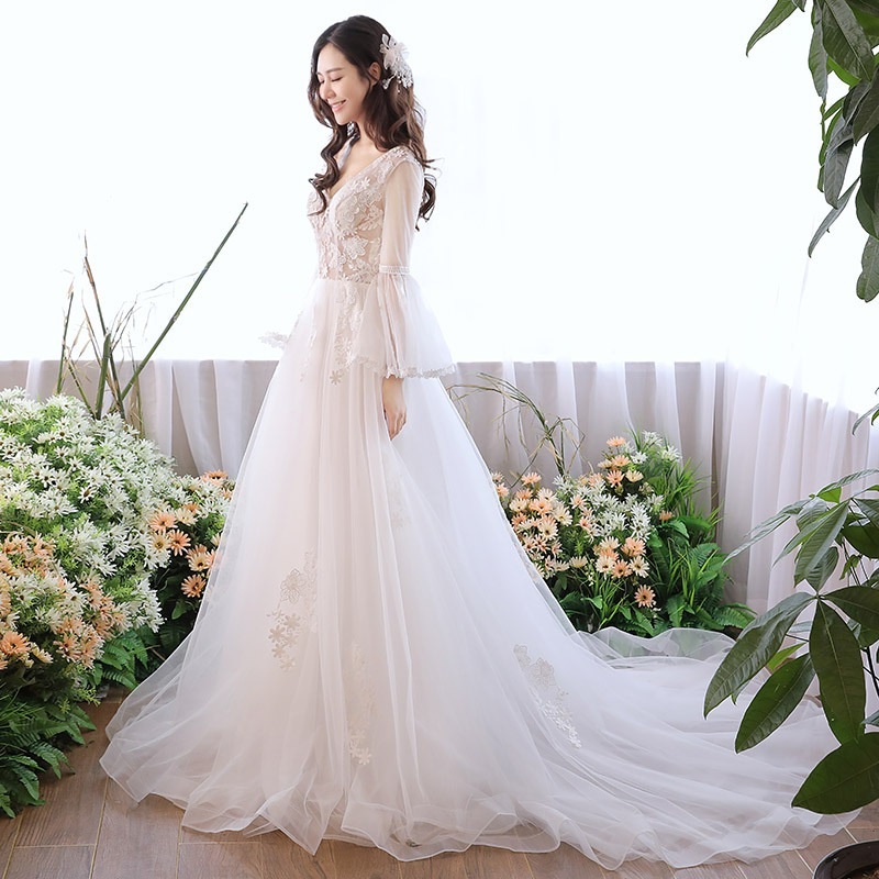 新作ドレス ウェディングドレス エンパイア ロングドレス 花嫁 衣装 演奏会 二次会パーティードレス マタニティウエディングドレス Aラインフリル袖撮影旅行 新作ドレス ウェディングドレス エンパイア ロングドレス 花嫁 衣装 演奏会 二次会パーティードレス マタニティウエディングドレス Aラインフリル袖撮影旅行