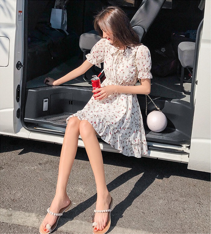 ワンピース デート かわいい 大人可愛い きれいめ シンプル カジュアル 大人 上品 おしゃれ 春夏 花柄 半袖 フリル ミニ丈 リボン ラウンドネック 韓国 ホワイト ガーリー XL モテ コーデ ワンピース デート かわいい 大人可愛い きれいめ シンプル カジュアル 大人 上品 おしゃれ 春夏 花柄 半袖 フリル ミニ丈 リボン ラウンドネック 韓国 ホワイト ガーリー XL モテ コーデ