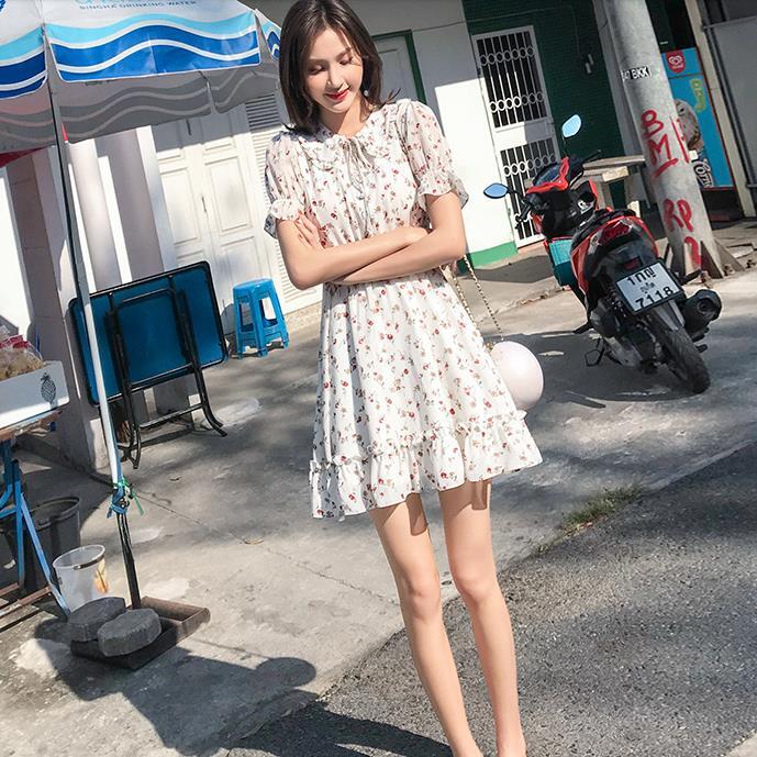 ワンピース デート かわいい 大人可愛い きれいめ シンプル カジュアル 大人 上品 おしゃれ 春夏 花柄 半袖 フリル ミニ丈 リボン ラウンドネック 韓国 ホワイト ガーリー XL モテ コーデ ワンピース デート かわいい 大人可愛い きれいめ シンプル カジュアル 大人 上品 おしゃれ 春夏 花柄 半袖 フリル ミニ丈 リボン ラウンドネック 韓国 ホワイト ガーリー XL モテ コーデ