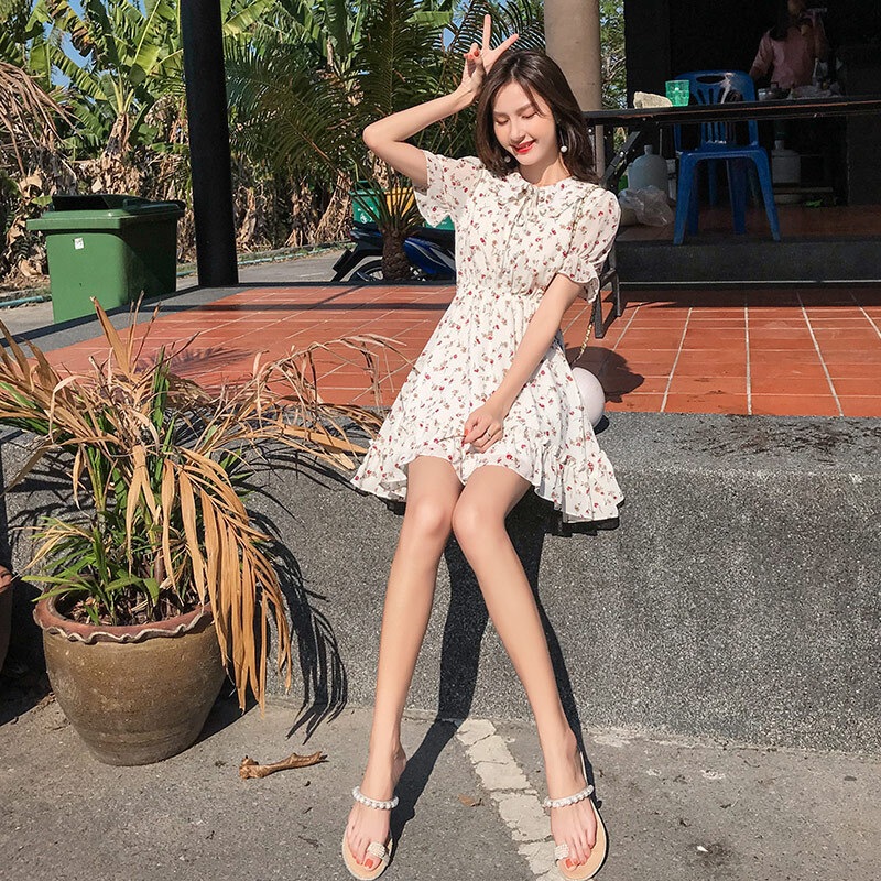 ワンピース デート かわいい 大人可愛い きれいめ シンプル カジュアル 大人 上品 おしゃれ 春夏 花柄 半袖 フリル ミニ丈 リボン ラウンドネック 韓国 ホワイト ガーリー XL モテ コーデ ワンピース デート かわいい 大人可愛い きれいめ シンプル カジュアル 大人 上品 おしゃれ 春夏 花柄 半袖 フリル ミニ丈 リボン ラウンドネック 韓国 ホワイト ガーリー XL モテ コーデ