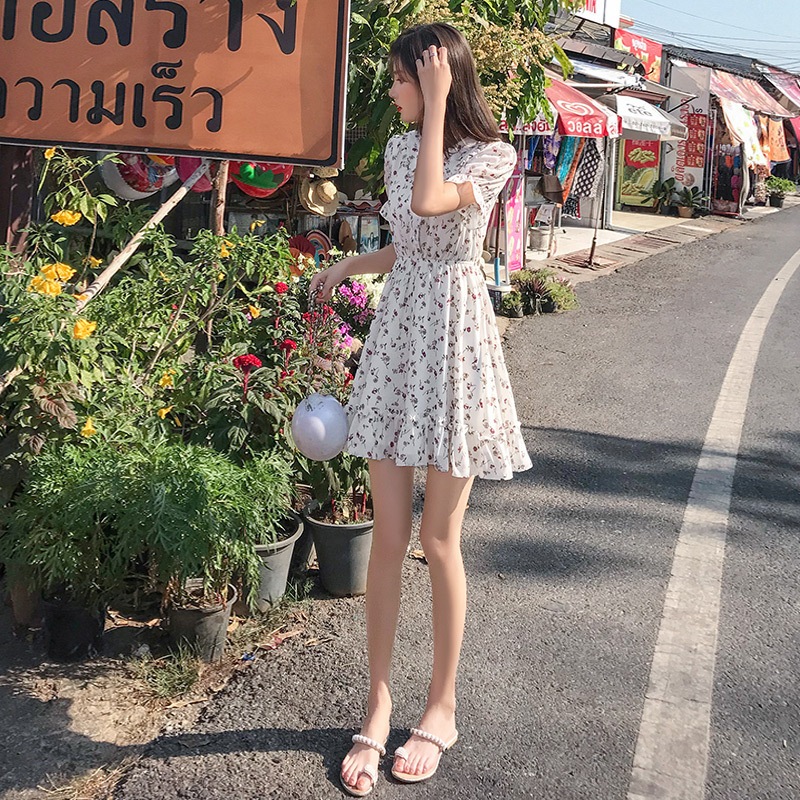 ワンピース デート かわいい 大人可愛い きれいめ シンプル カジュアル 大人 上品 おしゃれ 春夏 花柄 半袖 フリル ミニ丈 リボン ラウンドネック 韓国 ホワイト ガーリー XL モテ コーデ ワンピース デート かわいい 大人可愛い きれいめ シンプル カジュアル 大人 上品 おしゃれ 春夏 花柄 半袖 フリル ミニ丈 リボン ラウンドネック 韓国 ホワイト ガーリー XL モテ コーデ