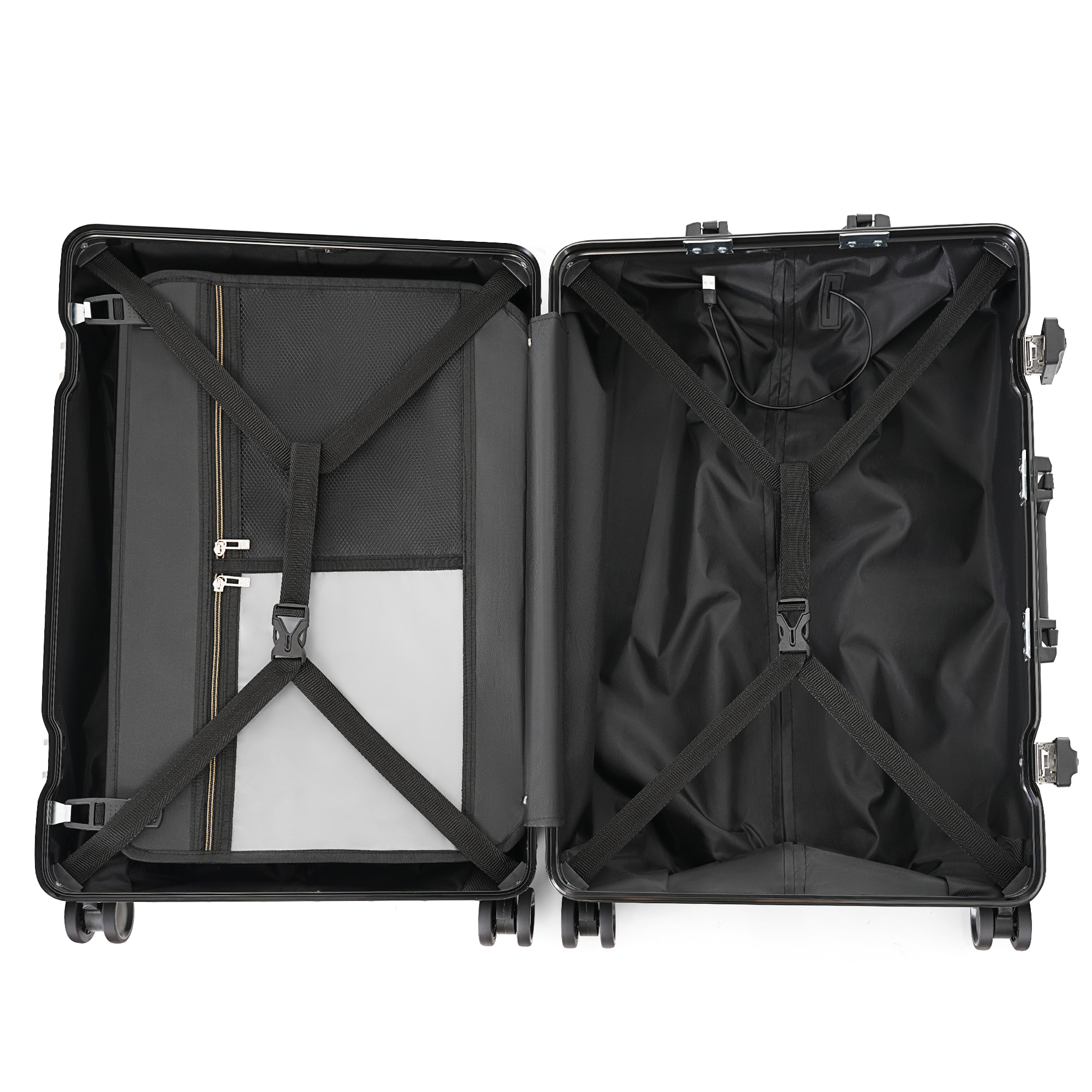 【国内発送送.料.無.料】スーツケース Mサイズ キャリーケース キャリーバッグ アルミ フレームタイプ USBポート付き スマホスタンド付き 防水ポケット ドリンクホルダー フック式底足 TSAロッ 【国内発送送.料.無.料】スーツケース Mサイズ キャリーケース キャリーバッグ アルミ フレームタイプ USBポート付き スマホスタンド付き 防水ポケット ドリンクホルダー フック式底足 TSAロッ