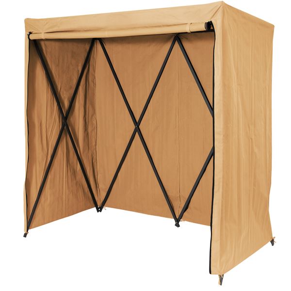 ルーム テント 約幅200×奥行107×高さ198cm ベージュ スチール ポリエステル リビング インテリア家具 インテリア雑貨 組立品
