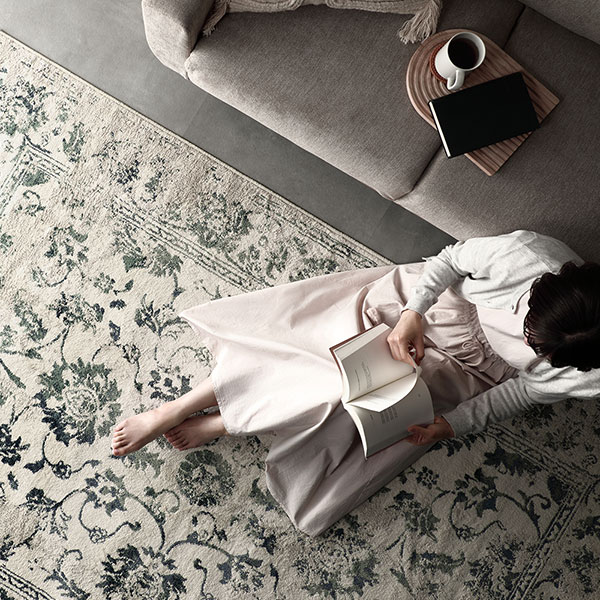 ラグ マット 約160x235cm アイボリー ホットカーペット対応 床暖房対応 オリエンタル柄 ウィルトン アンティーク調 絨毯 ラグ マット 約160x235cm アイボリー ホットカーペット対応 床暖房対応 オリエンタル柄 ウィルトン アンティーク調 絨毯