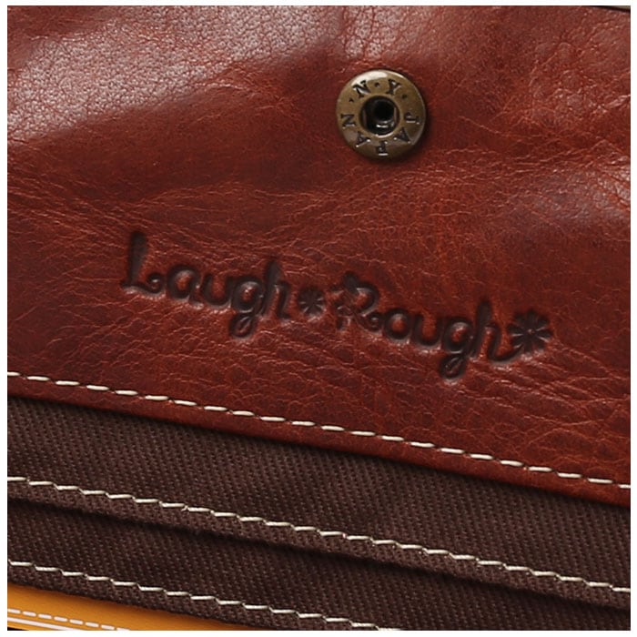 Laugh Rough ラフラフ 財布 通販 二つ折り財布 折り財布 折財布 サイフ ミニ財布 ミニウォレット ブランド 本革 革 レディース おしゃれ がま口 小銭入れ付き レザー かわいい ギフト