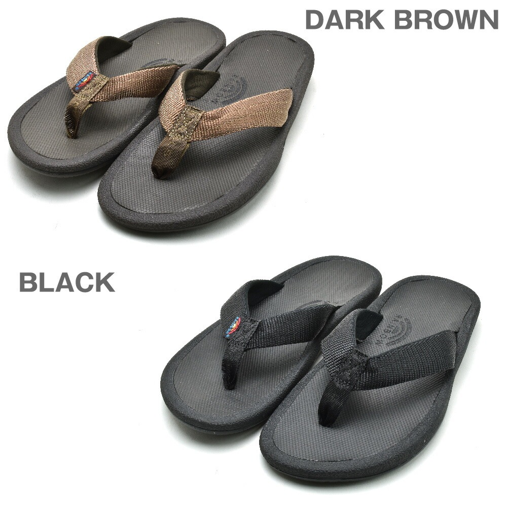 レインボーサンダルズ ビーチサンダル メンズ マリナー サンダル ブラウン ブラック RAINBOW SANDALS[mariner]