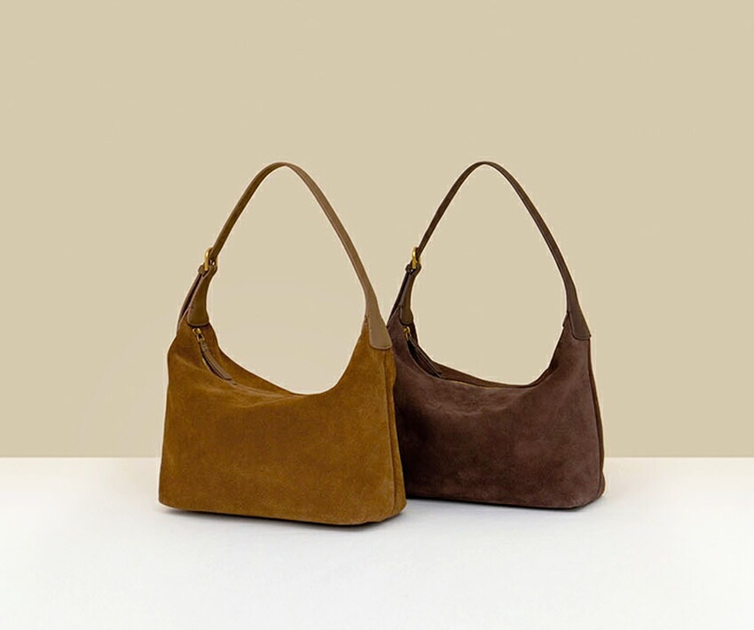[メガ割りSALE]スエードワイドショルダーバッグ