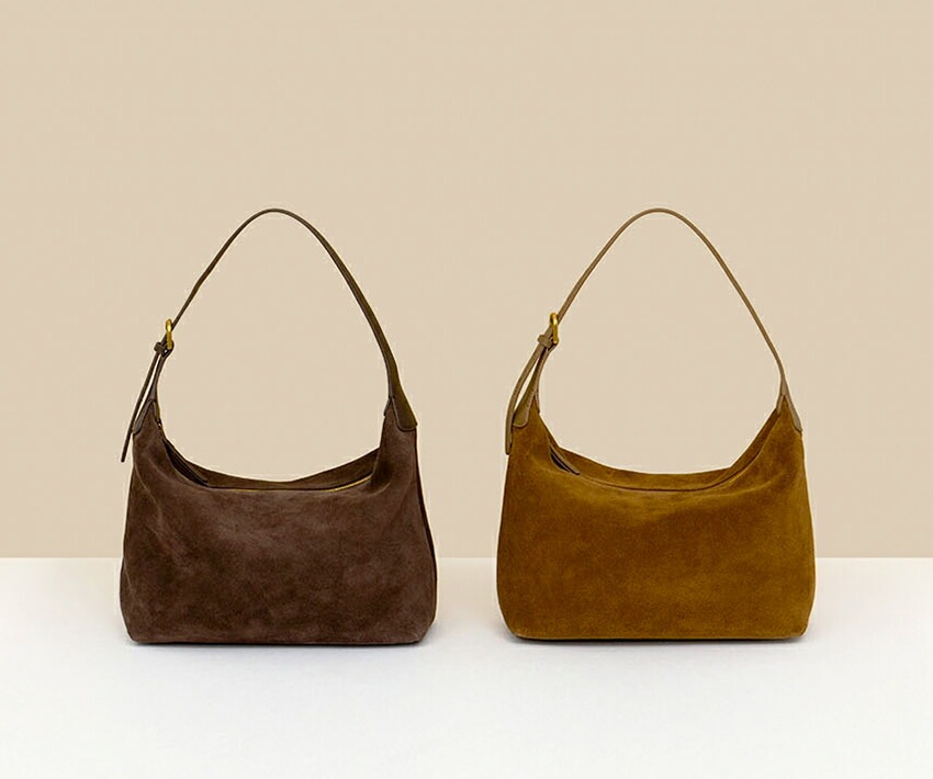 [メガ割りSALE]スエードワイドショルダーバッグ