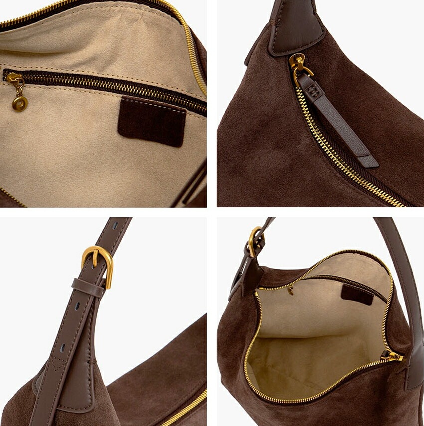 [メガ割りSALE]スエードワイドショルダーバッグ