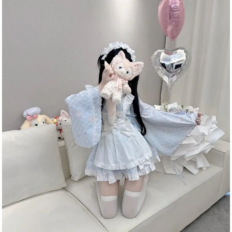 ロリータ かわいい メイドワンピース 蝶結び ストラップスカート エプロン cosセット ロールプレイング mdprevattcaulkingandwaterproofing.com