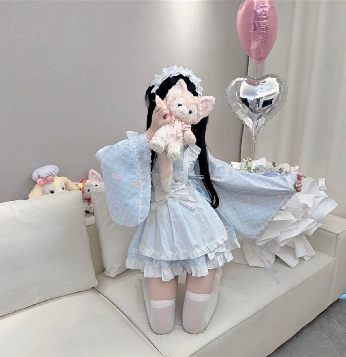 ロリータ かわいい メイドワンピース 蝶結び ストラップスカート エプロン cosセット ロールプレイング mdprevattcaulkingandwaterproofing.com