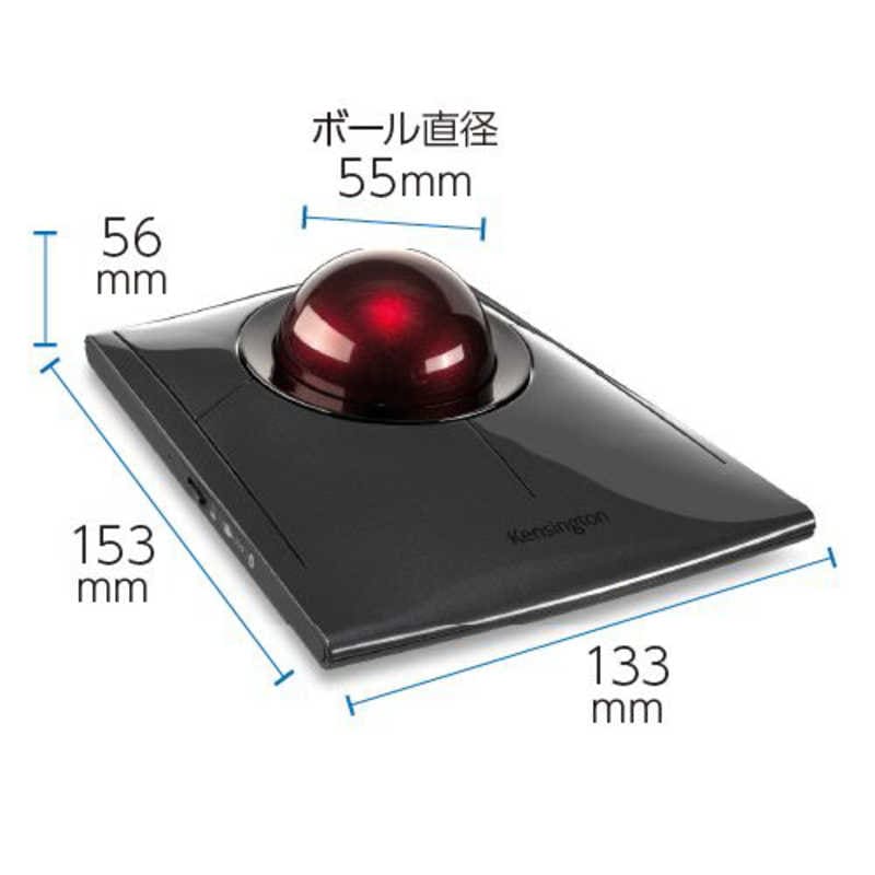 ケンジントン　マウス トラックボール Slimblade Pro [光学式 /有線・無線(ワイヤレス) /8ボタン /Bluetooth・USB] ブラック　K72081JP