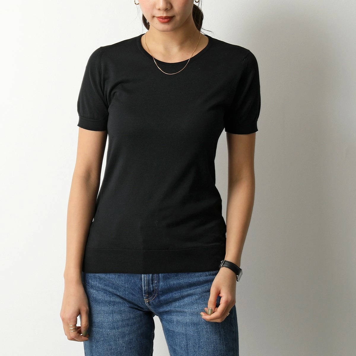 JOHN SMEDLEY ジョンスメドレー ニット セーター DANIELLA ダニエラ SLIM FIT レディース クルーネック 丸首 半袖 シーアイランド JOHN SMEDLEY ジョンスメドレー ニット セーター DANIELLA ダニエラ SLIM FIT レディース クルーネック 丸首 半袖 シーアイランド