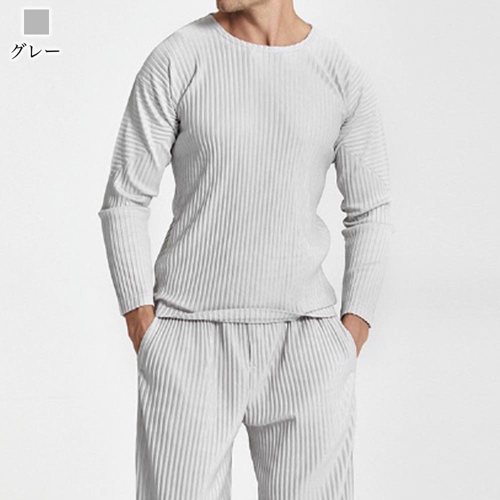 Tシャツ メンズ リブデザインロングTシャツ カジュアル ゆったり 人気 オシャレ ティーシャツ ブラック インナー 厚手 おしゃれ 肌着 Vネック ロング ブランド ポリエステル 40代 無地 ワッ