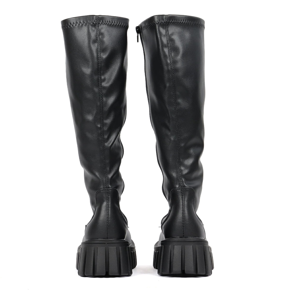 ブーツ レディース ストレッチブーツ フィット ロングブーツ 軽量 履きやすい 厚底 タンクソール 6cmヒール 歩きやすい ラウンドトゥ PUレザー 合成皮革 No.9141 22.5cm-24.5 ブーツ レディース ストレッチブーツ フィット ロングブーツ 軽量 履きやすい 厚底 タンクソール 6cmヒール 歩きやすい ラウンドトゥ PUレザー 合成皮革 No.9141 22.5cm-24.5