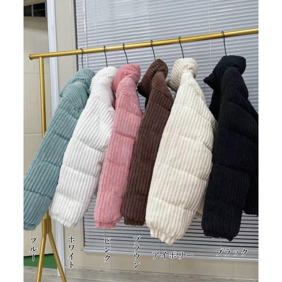 コーデュロイ 中綿ジャケット ショート丈